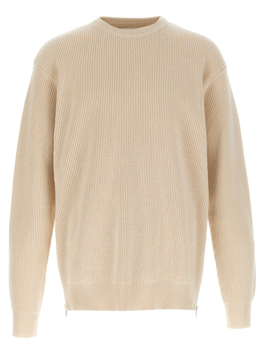 Zip Sweater Sweaters And Cardigans Beige