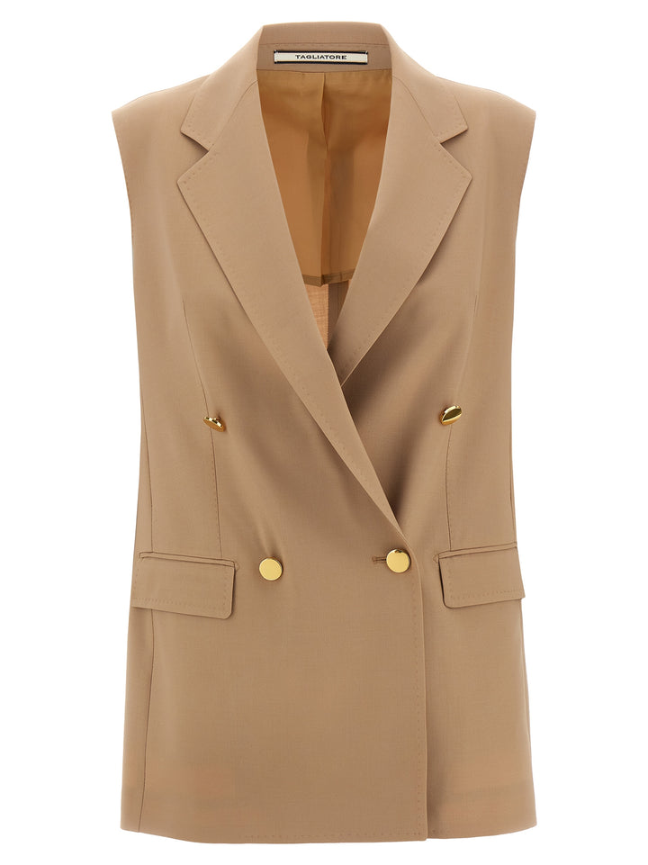 Tagliatore Bernice Gilet - Beige | 0245272cc242c24ae69b8e8a694df610c1155485