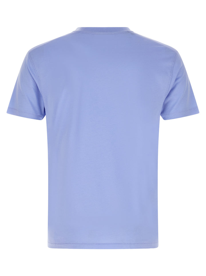 Tom Ford Logo Embroidery T-shirt - Light Blue | 302042a9e6083b5ac5d5eb73a6c556468d6bc990