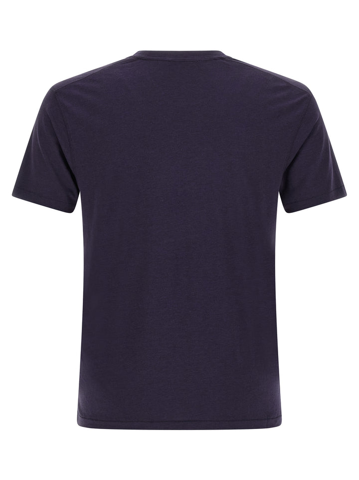 Tom Ford Logo Embroidery T-shirt - Blue | 59a5444ffdb202e762b0e3c1f9a038da7f56413c