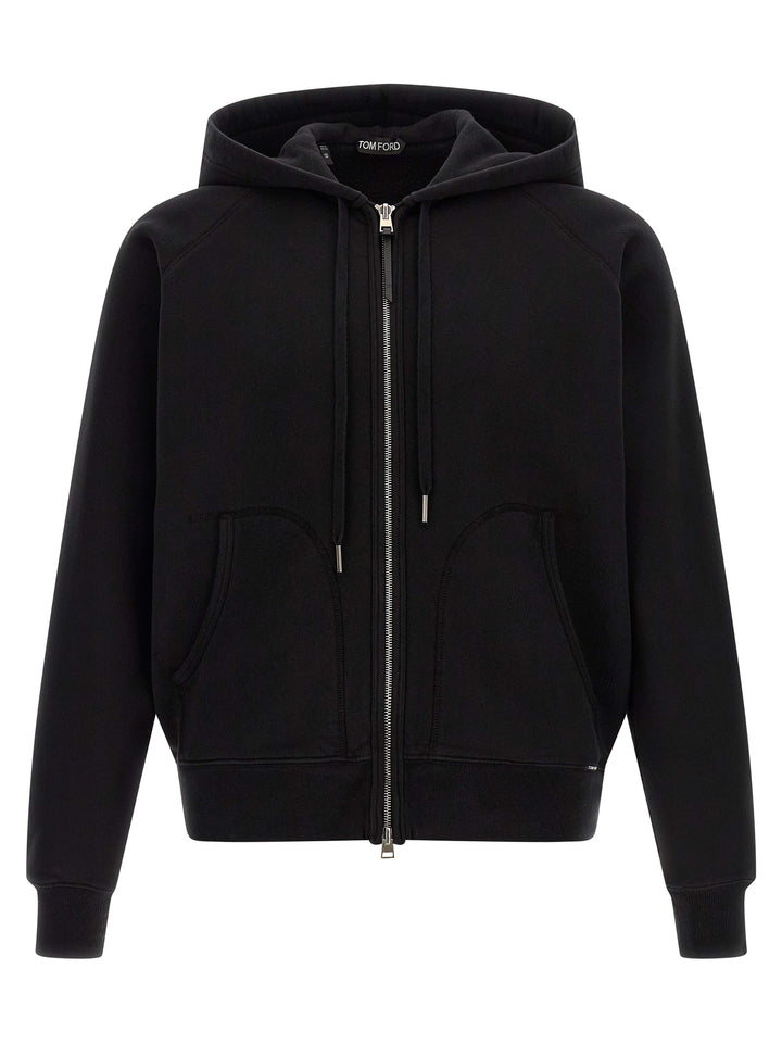Tom Ford Cotton Hoodie Sweatshirt - Black | 9b860afeb61b725a55081803cba8cfa729df0686