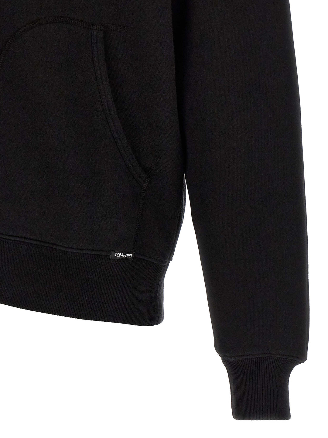 Tom Ford Cotton Hoodie Sweatshirt - Black | 2093cf65e1ae0714553194a44169e6615af53e59