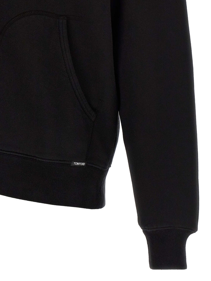 Tom Ford Cotton Hoodie Sweatshirt - Black | 2093cf65e1ae0714553194a44169e6615af53e59