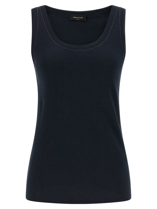 Cotton Top Tops Blue