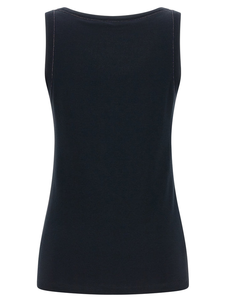 Fabiana Filippi Cotton Top Tops - Blue | 073941120291dfcc7819be80cc452f9deefb547e