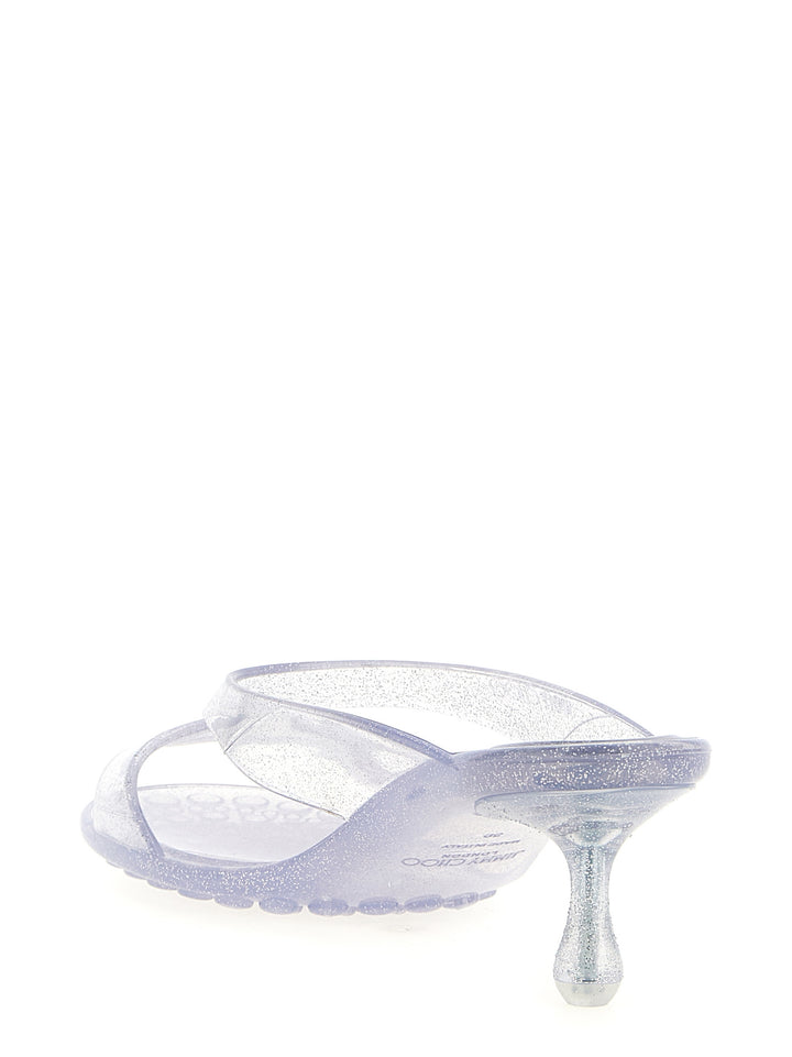 Jimmy Choo Jelly Drop Sandals - Silver | 10db19a3e1f48cc696bee667269160bb750da7fb