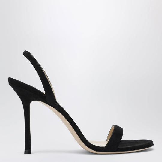 Jenn 100 Black Suede Sandals
