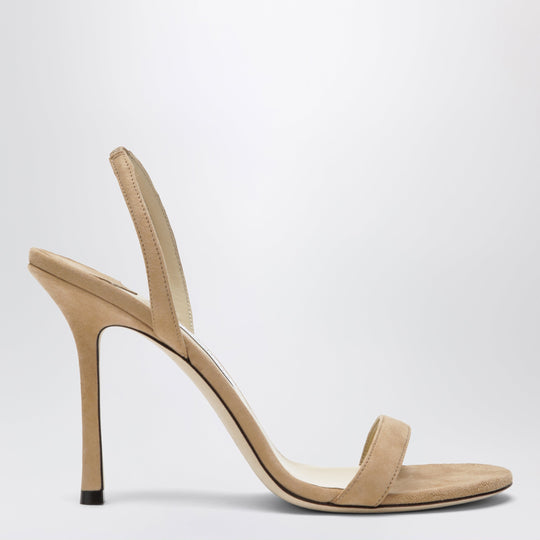 Jenn 100 Beige Suede Sandals
