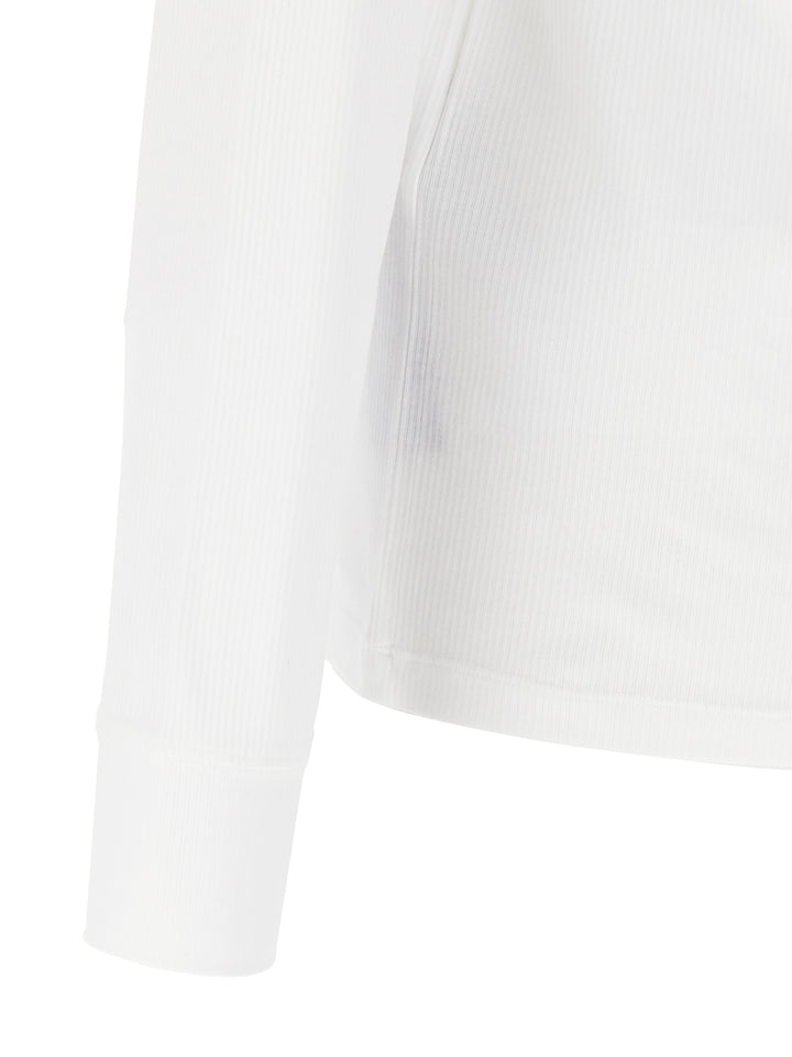 Tom Ford Ribbed Cotton T-shirt - White | c12f87217ca50a5d5b9f6c634e7a7b86397aed64