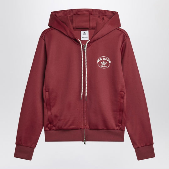Bordeaux Hooded Sweatshirt In Cotton Blend