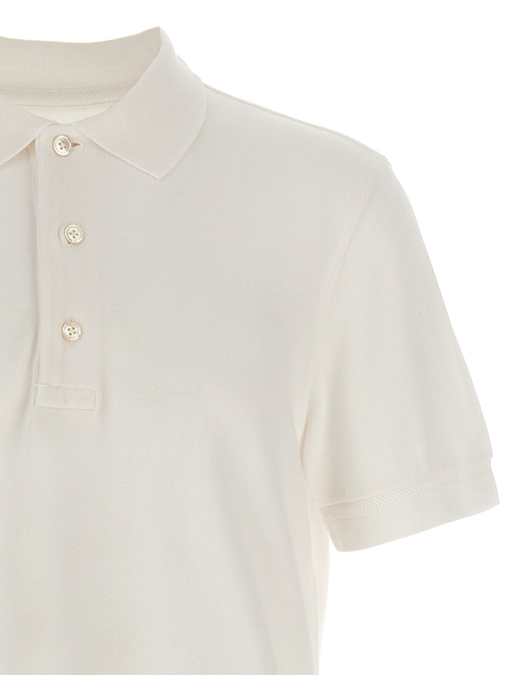 Tom Ford Piqué  Shirt Polo - White | 48b3de1daea4f0d6b5c83fa496ecc5b2fcbea284