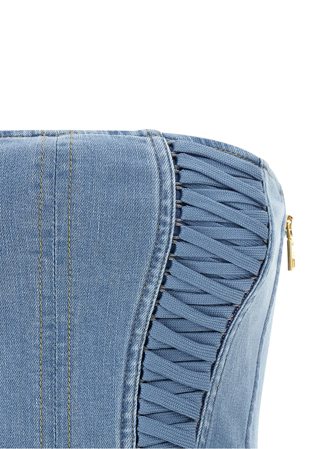 Elisabetta Franchi Bustier Top Tops - Light Blue | 74f6ba1a8b5228f8582bacf358268b175ad46770