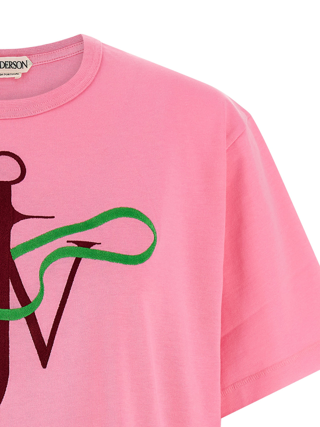 J.W. Anderson Ribbon Anchor T-shirt - Pink | 2235689c4a3d4a9730611830f0a068f5921f1e24