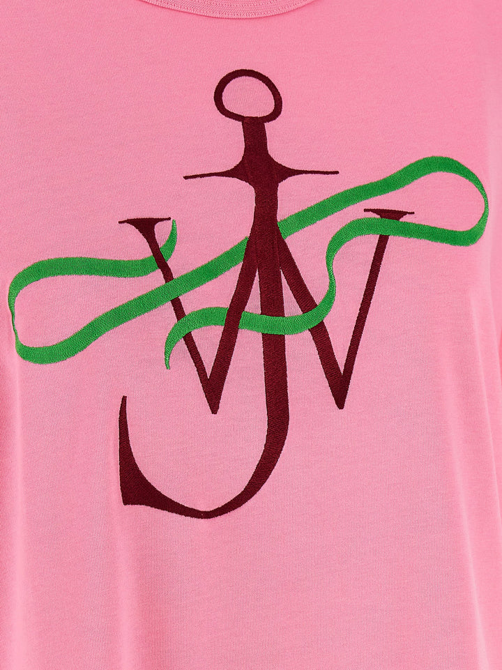J.W. Anderson Ribbon Anchor T-shirt - Pink | 3644d112c93307a0f85e3fca1a9580137820093e