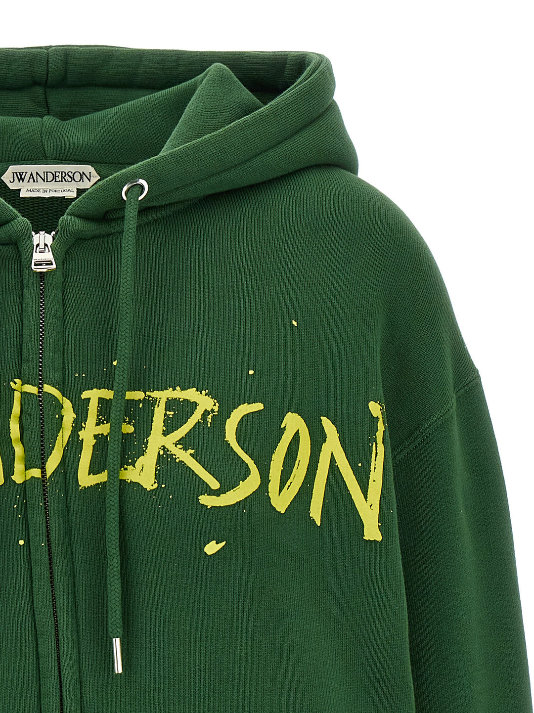 J.W. Anderson Printed Hoodie Sweatshirt - Green | 6696e9592d9569232fb650c440be7ed9c37b08d2