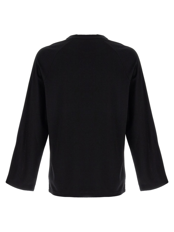 Y-3 Y-3 Long Sleeve Tee 3-Stripes T-shirt - White/Black | bc619e67e0e8da20f45193568e3301afb88db766