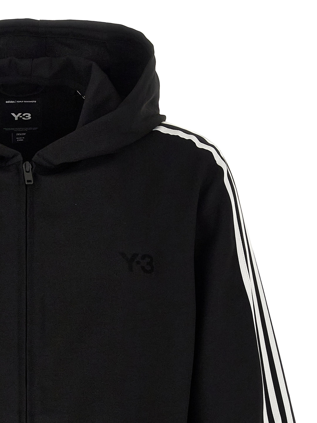 Y-3 Y-3 3-Stripes Sweatshirt - White/Black | fe1d4bbb4508e063804199e6b97ca7bde03353e7
