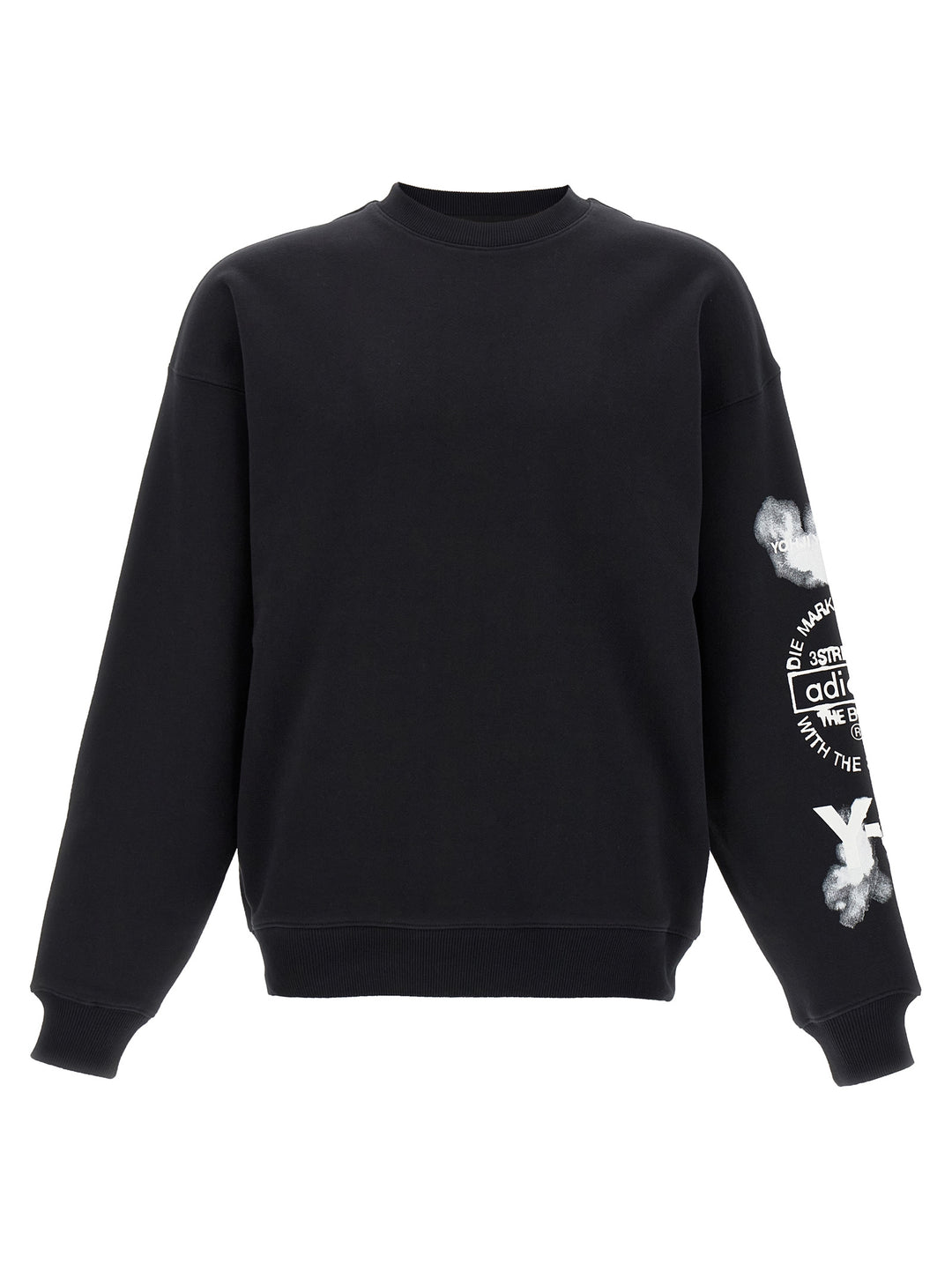 Y-3 Y-3 Graphic Crew Sweatshirt - Black | d33bdce3f1b8eb1eaa7e1827039a25e38b0fa41b