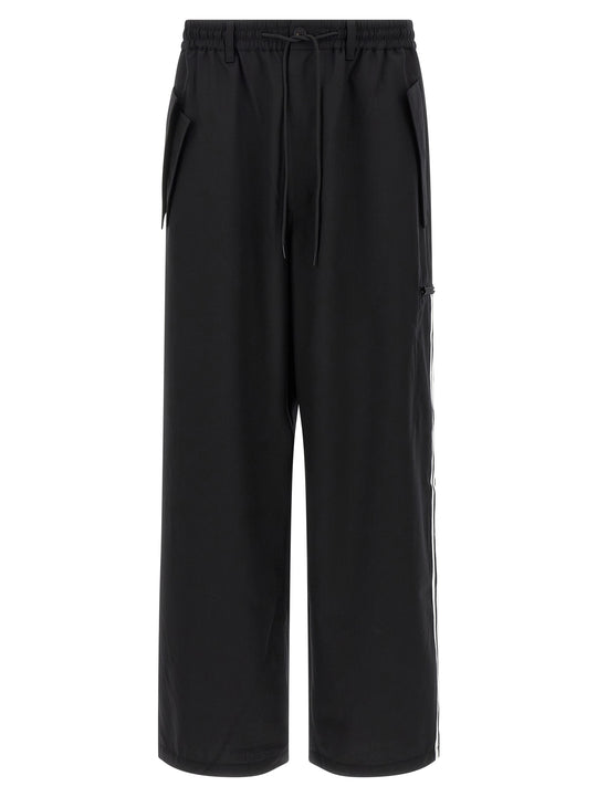 Wool Blend Pants Black