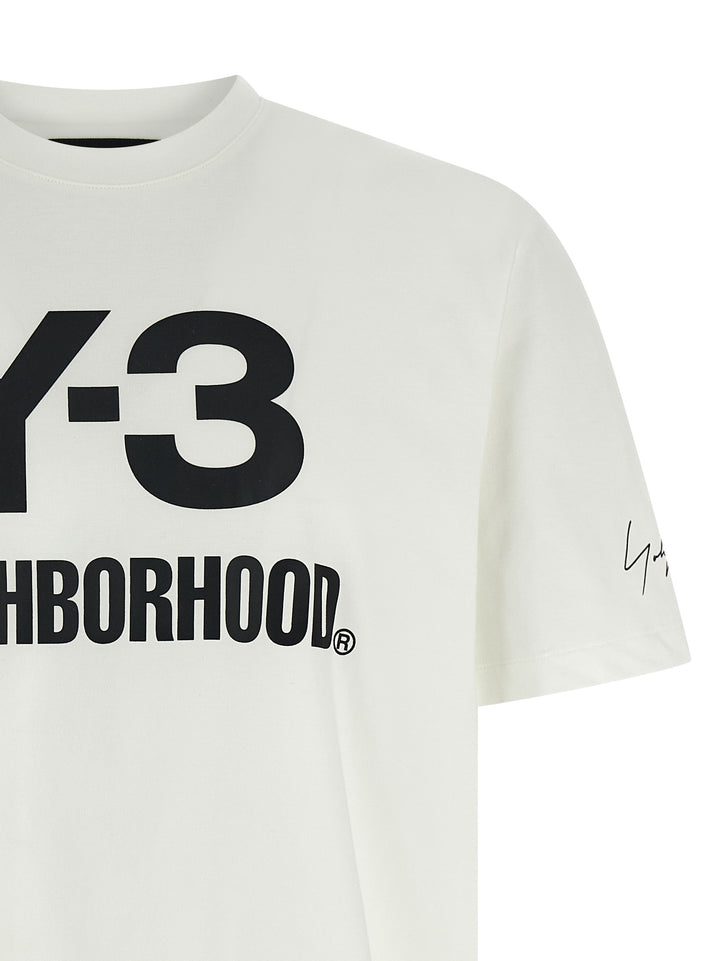 Y-3 Nbhd Logo T-shirt - White | 54ddc9fccd1634a41c6399e13c0d153eeab17a66