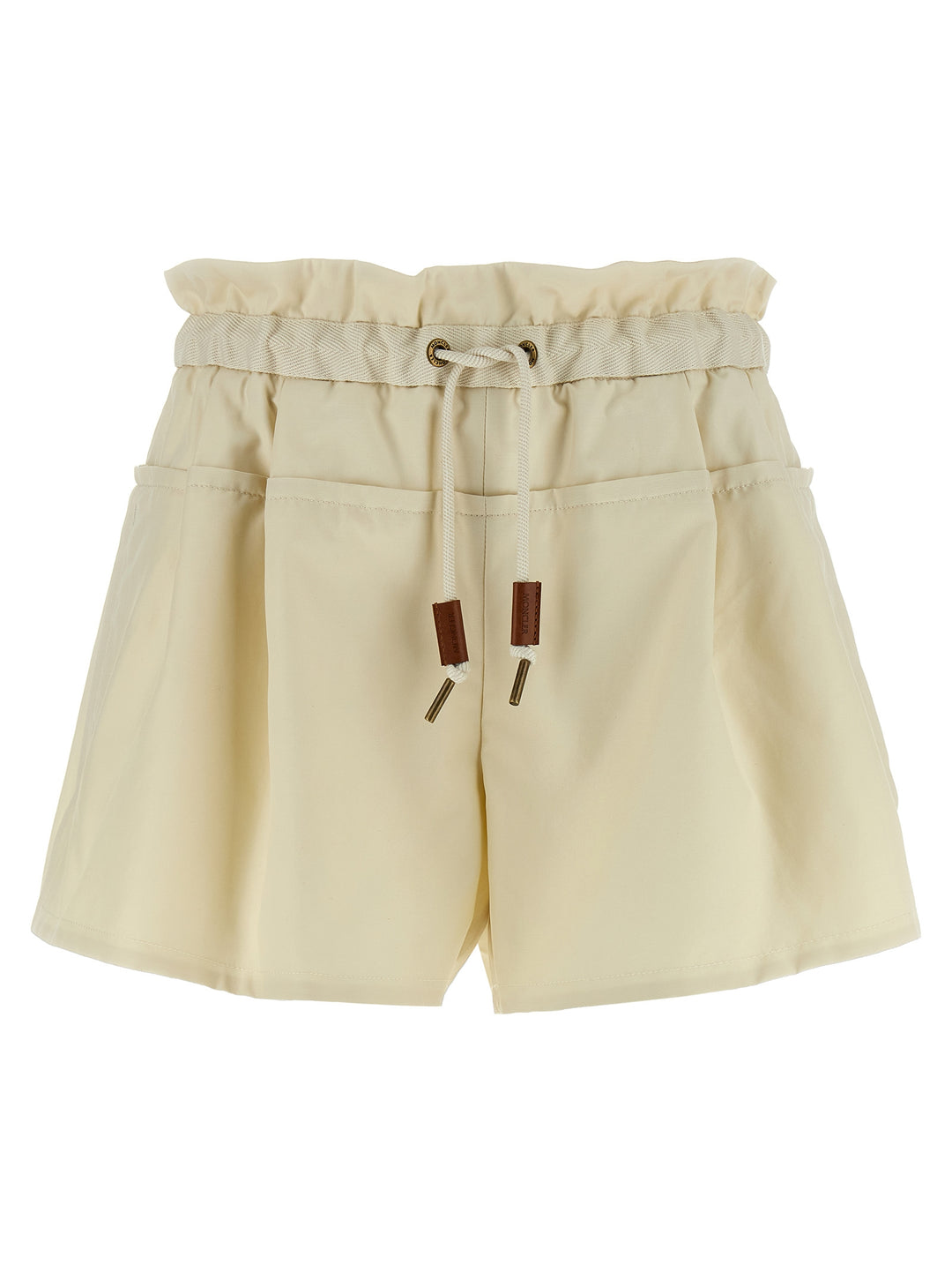 Moncler Short Twill Bermuda and Short - Beige | 0da937ec3bdc3e73cff20b864624f50699dd36c7