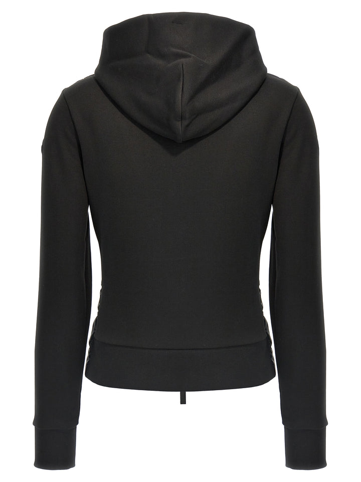 Moncler Zip Up Sweatshirt - Black | ced3d26b7f9de30f6d9b353a82471cda8d867f7e