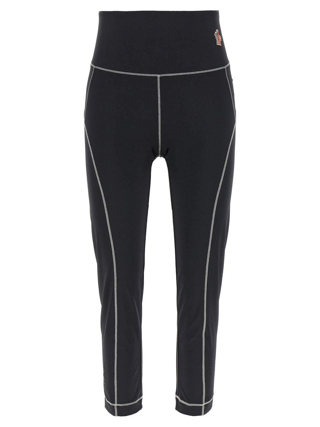 Moncler Grenoble Logo Patch Leggings - Black | 84050ed69ac7d5f5d6a10de77dfcf369ca60a641