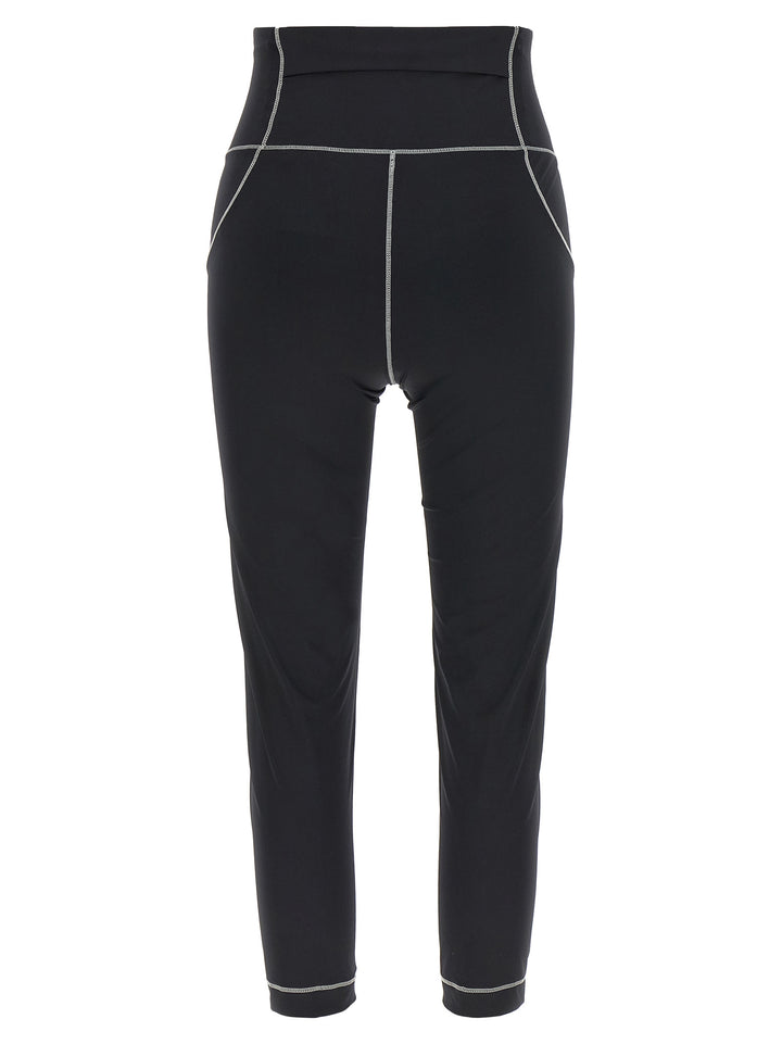 Moncler Grenoble Logo Patch Leggings - Black | 746d040a2bcf9c27aed202b5708149735dd3fc5e