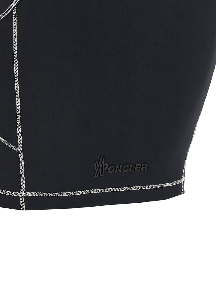 Moncler Grenoble Logo Patch Sporty Top Tops - Black | b3693b075e00809ae7443596e4fd4aa3f1074c13