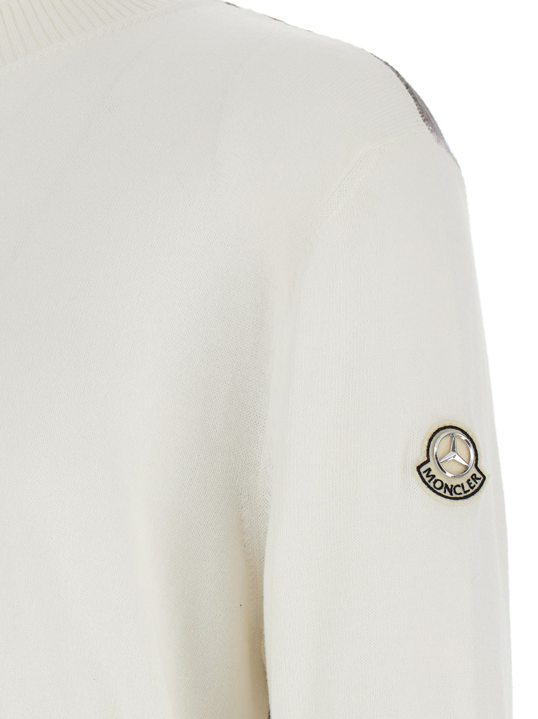 Moncler Genius Moncler X Mercedes-Benz By Nigo Jersey Sweaters and Cardigans - White | b48d0e01e76506722f15442c8b5ed4846e76f24b