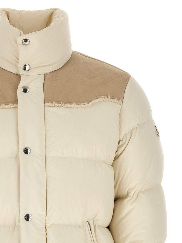 Moncler Verine Puffer Jackets - Beige | 28500ebe2ba4620bc4ce0096c3b94b36a67e9a0f
