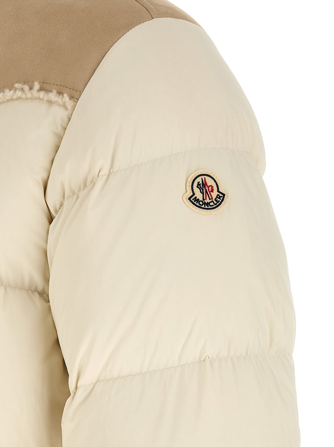 Moncler Verine Puffer Jackets - Beige | c0554a59e40bd01bc1f84f6fa8d3db1c77cbb2bb