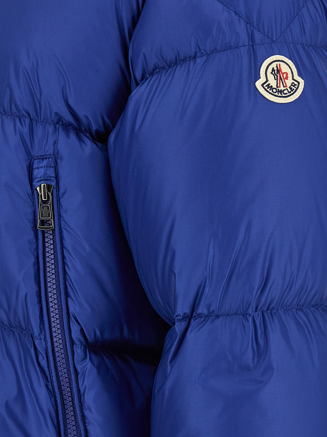 Moncler Rivau Puffer Jackets - Blue | aace40f253328ca6f363fa7f28d3237f74e632d3