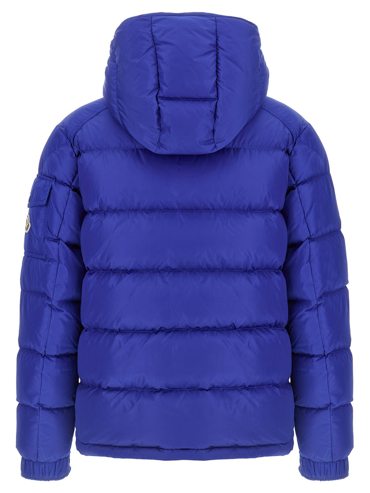 Moncler Maya Puffer Jackets - Blue | 1d028441a7ae92f1909bb191ce73bc4c664ce6be