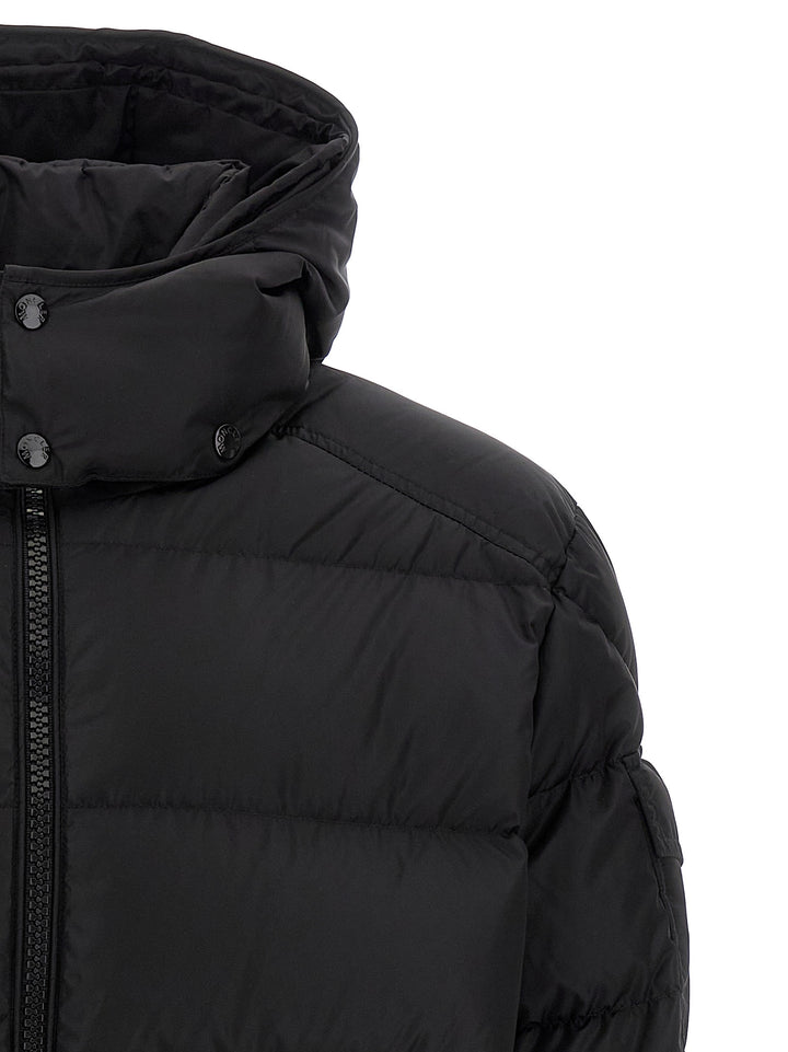 Moncler Maya Puffer Jackets - Black | 08e79105e714f2b23a25ff417faced4fe10f8d79