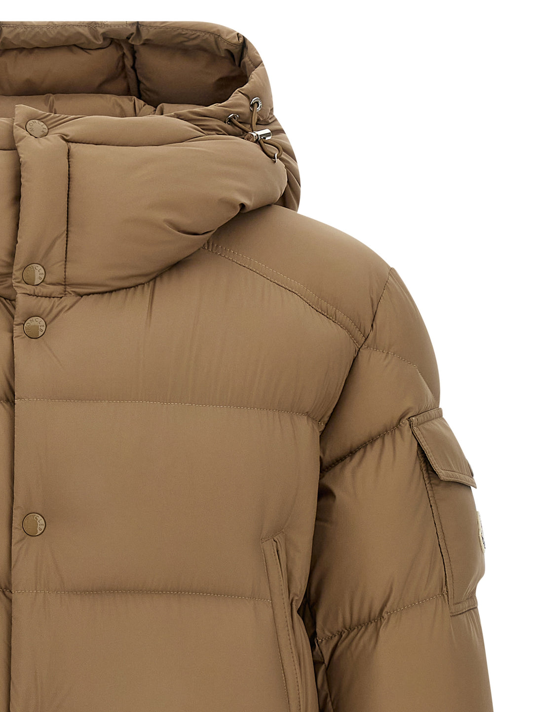 Moncler Bretagne Puffer Jackets - Beige | 833e2dc8d284fb78d4abfe59c322eb231d77f233