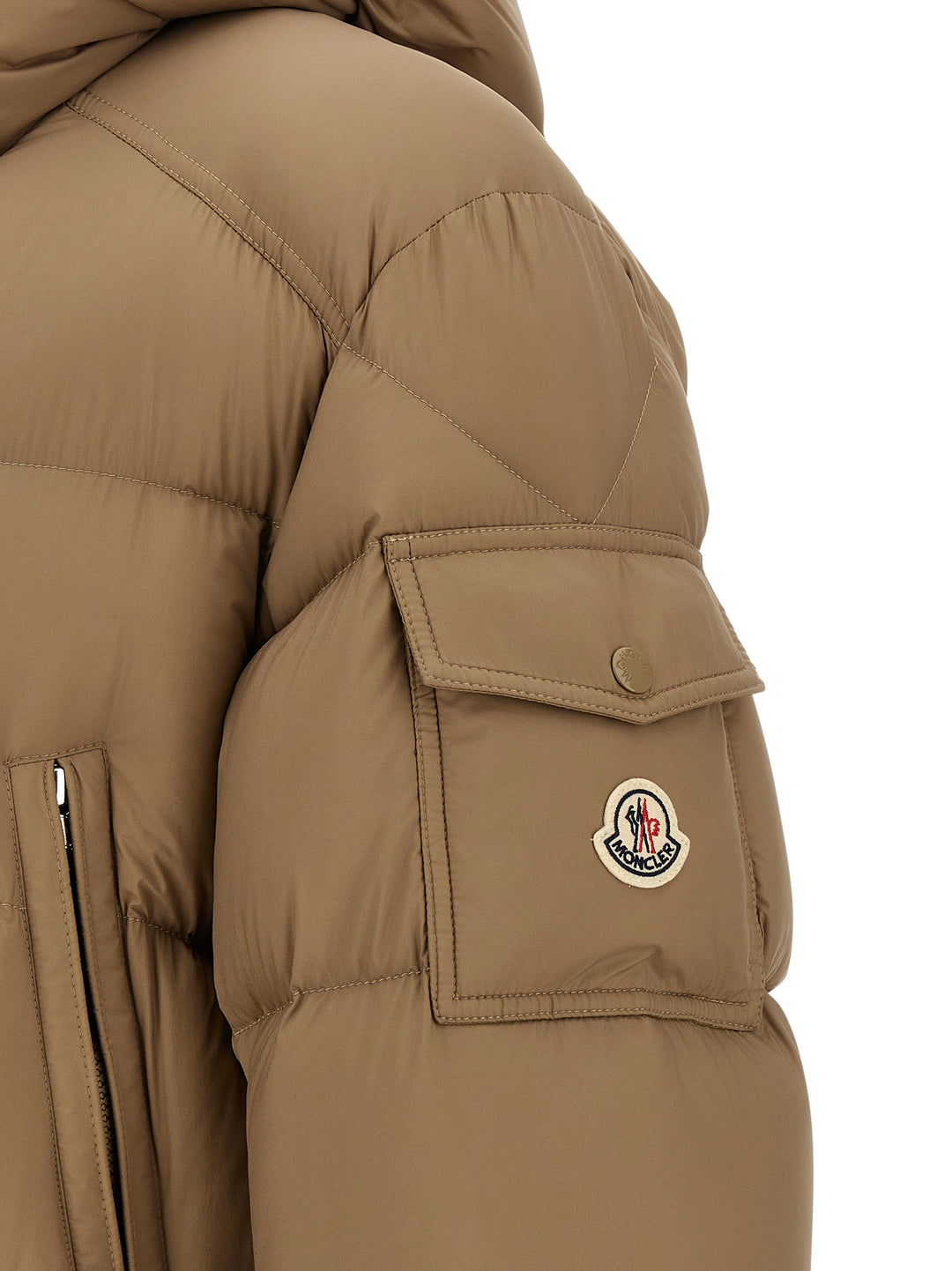 Moncler Bretagne Puffer Jackets - Beige | 8eeaca4eba6189633d03348bf6b3b76e2d1102cb