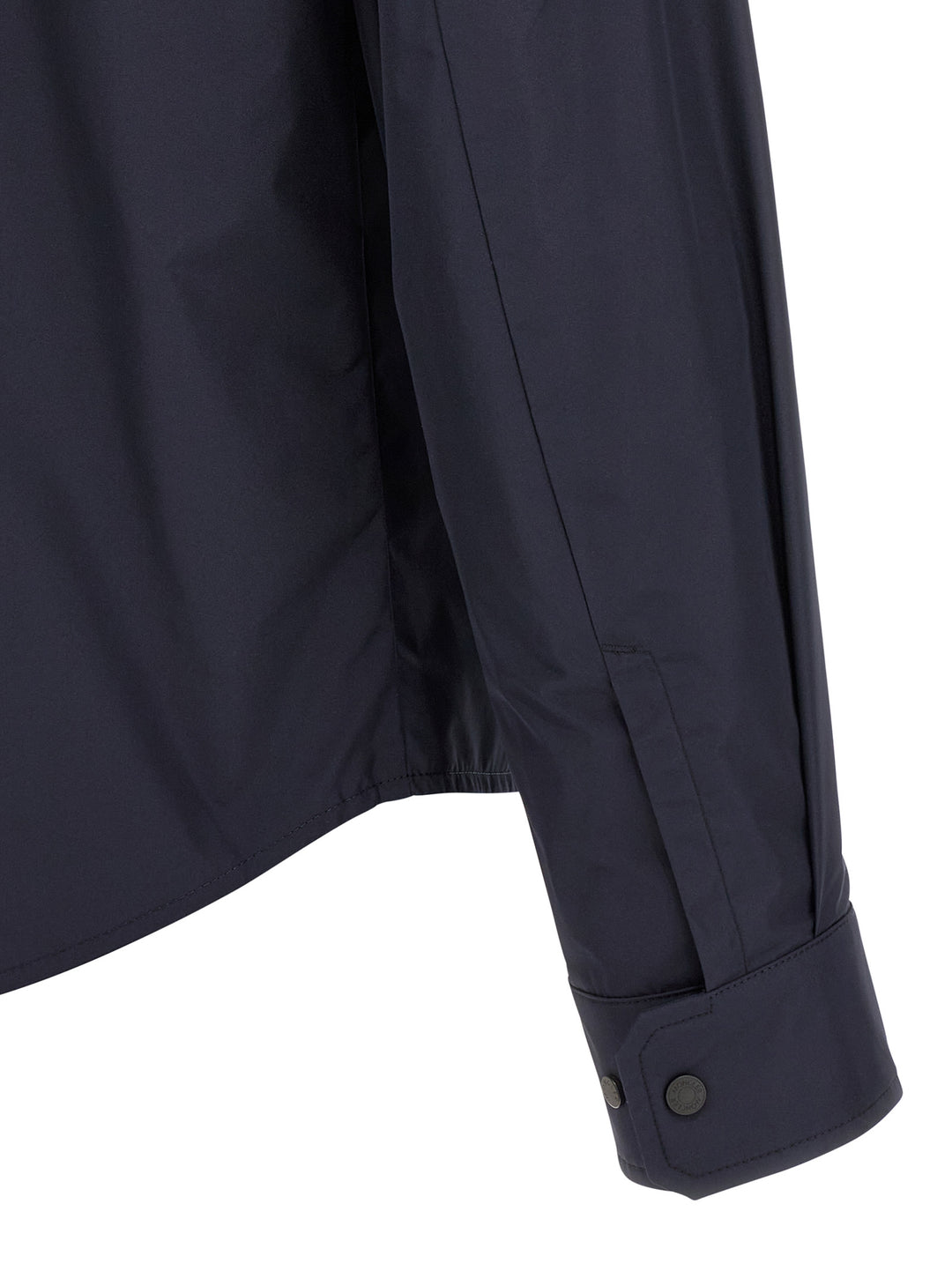 Moncler Tech Fabric Shirt Shirt and Blouse - Blue | 2c5390e44ff0cb30594f72d9c92582d39c77ef85