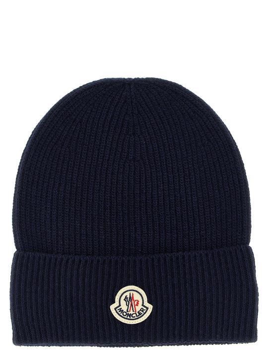 Wool And Cashmere Beanie Hats Blue