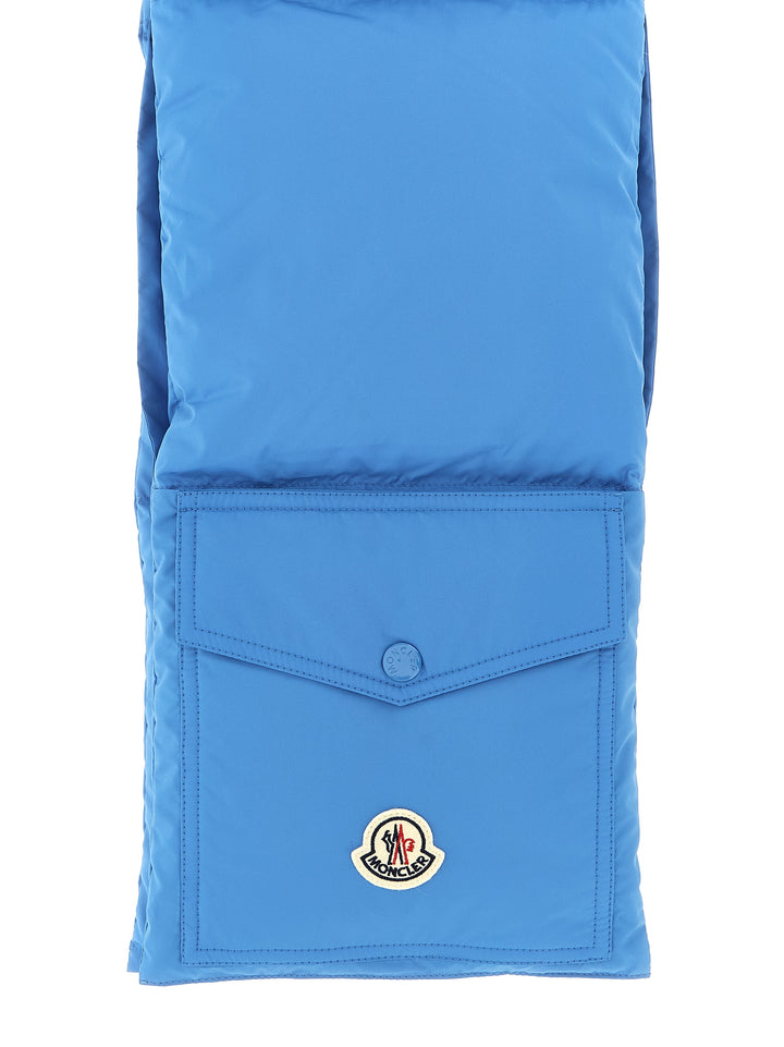 Moncler Padded Scarf Scarves and Foulards - Blue | 96da4eaedc8e476cc49abfe4c7cc2aba9494c2b6