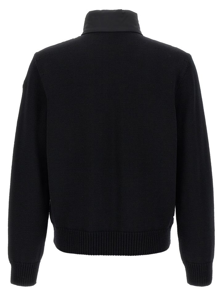 Moncler Matt Effect Cardigan Sweaters and Cardigans - Black | 0aa2371cd8d0e9ee47e77d43623b1f89347dc890