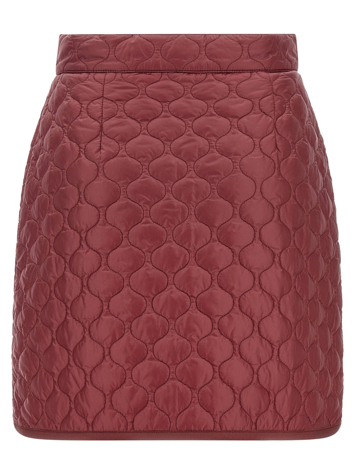 Moncler Square Quilting Skirt Skirts - Bordeaux | 4f8ded50dabb9aa609fee49c904121eef18991a6