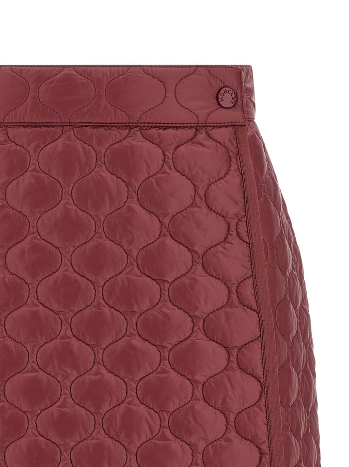 Moncler Square Quilting Skirt Skirts - Bordeaux | 3b494bae3b867169143334f9e16195a8e98f77d7