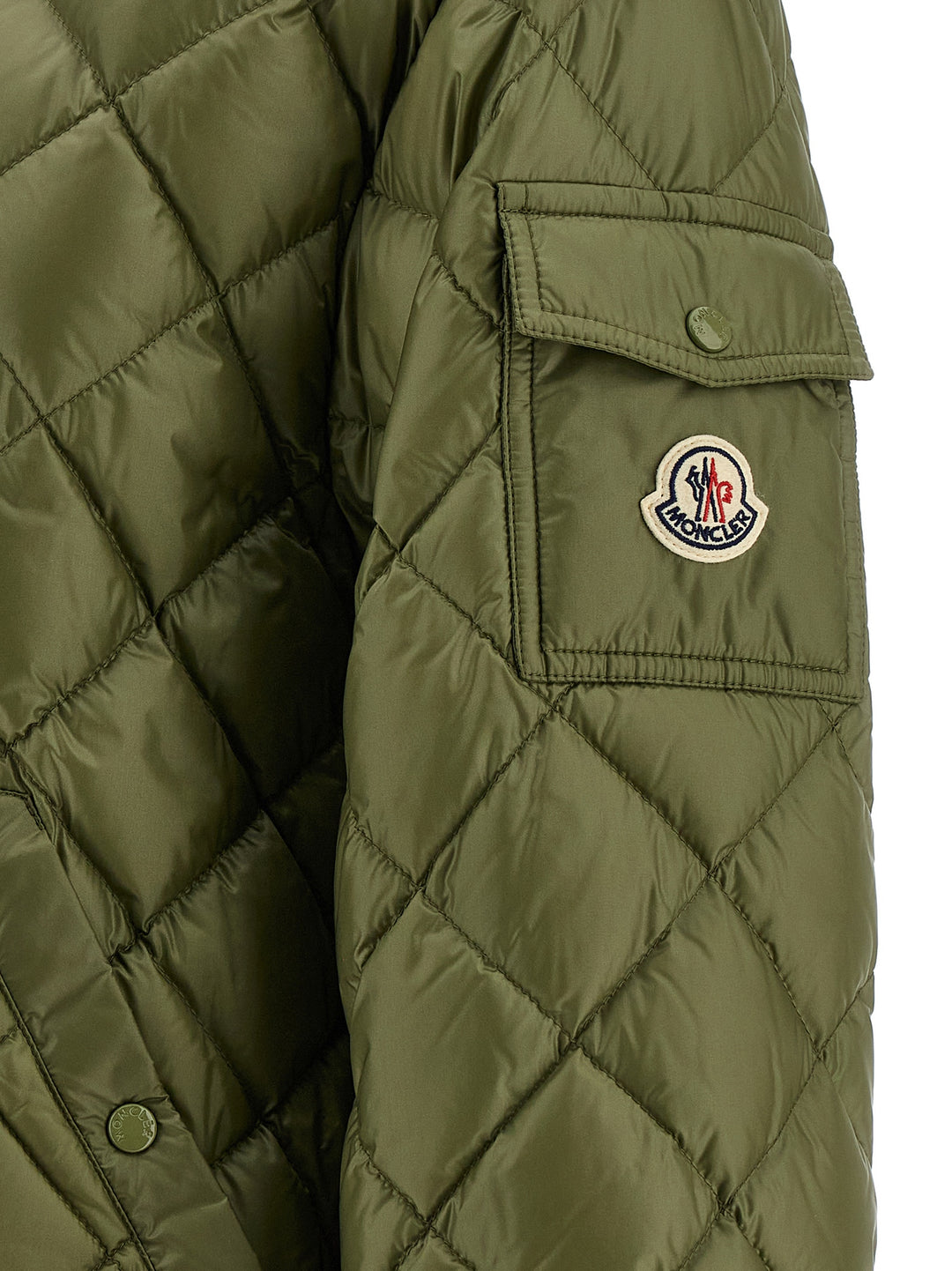 Moncler Diamond Quilting Down Jacket Puffer Jackets - Green | ef2af31784e94605ca9bf6a12cc96f32d35a85ba