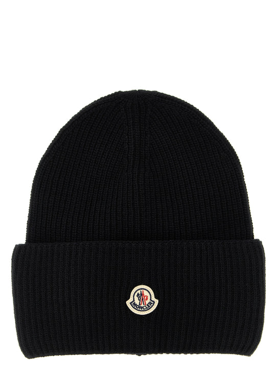 Wool Beanie Hats Black