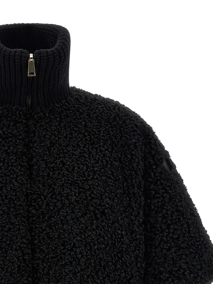 Moncler Reversible Cape Capes - Black | e642a6fd685550711b5a6eb773252164c9fc6958