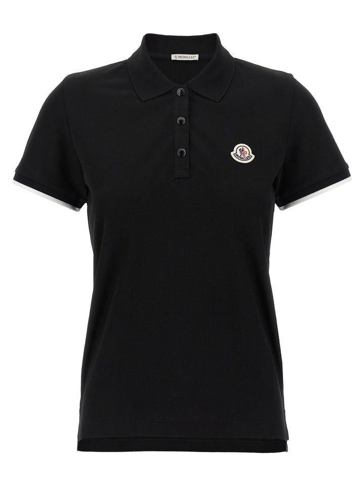 Moncler Logo Patch  Shirt Polo - Black | 59e0c59acf1e5bf9041c45050dd478f43e2aa0c3