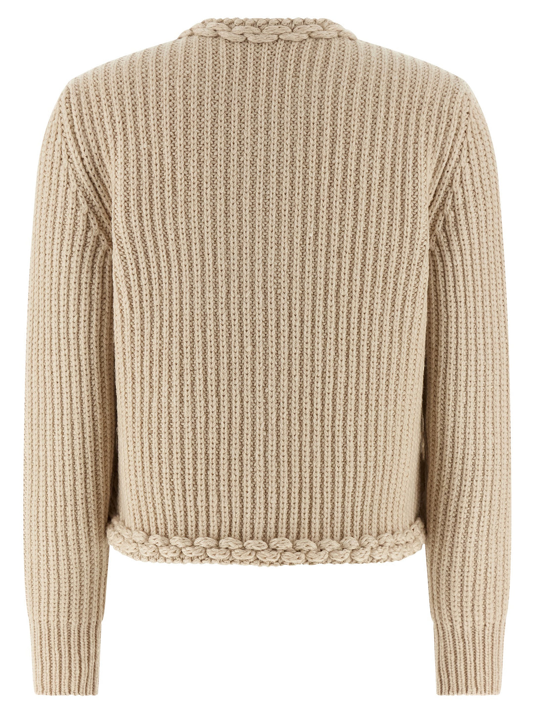 Moncler Padded Cardigan Sweaters and Cardigans - Beige | 1d66d51553f843d53c6786fbd914b0535f423df6