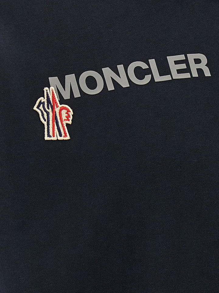 Moncler Grenoble Logo Hoodie Sweatshirt - Blue | 555c143752505271e64975d14eb0f4b35dce9025
