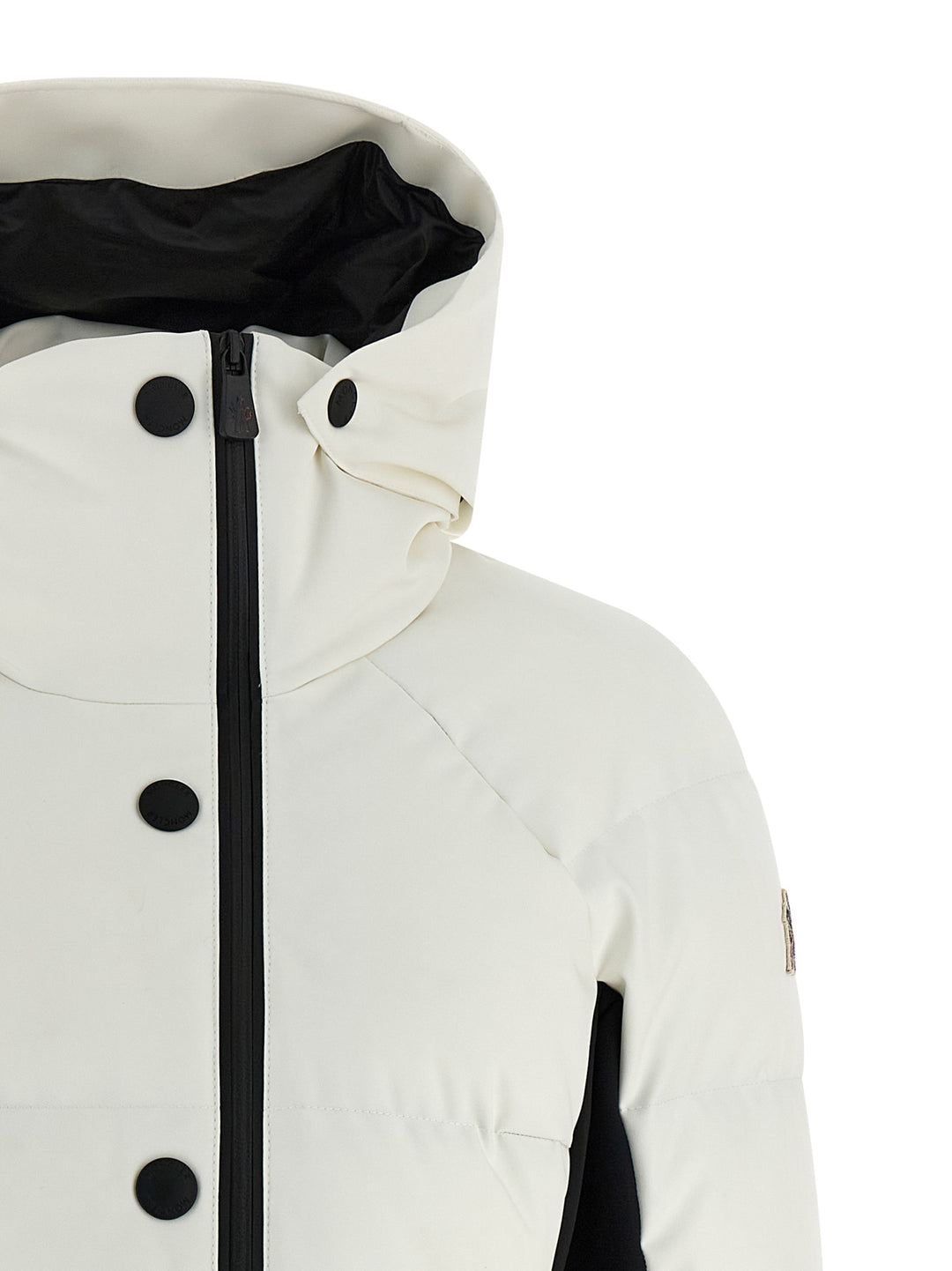 Moncler Grenoble Guyane Puffer Jackets - White/Black | 74b13bb66a016951cc30f5ee24a27859c26607ca